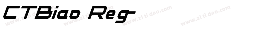 CTBiao Reg字体转换